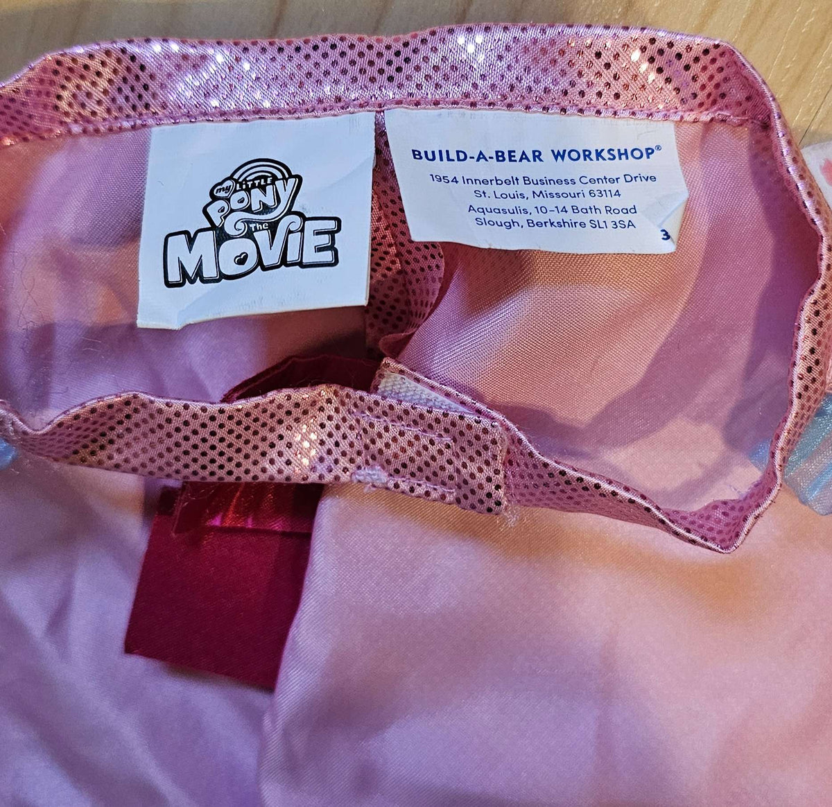 Build-A-Bear My Little Pony Pinkie Pie Cape Outfit