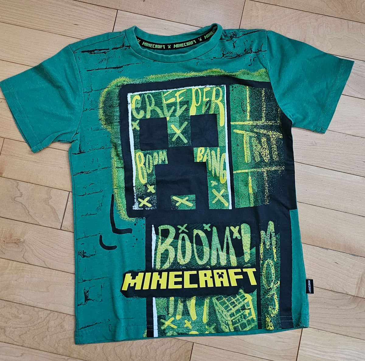 Minecraft Graphic T-shirt XS (4-5yrs), Kids 5/5T