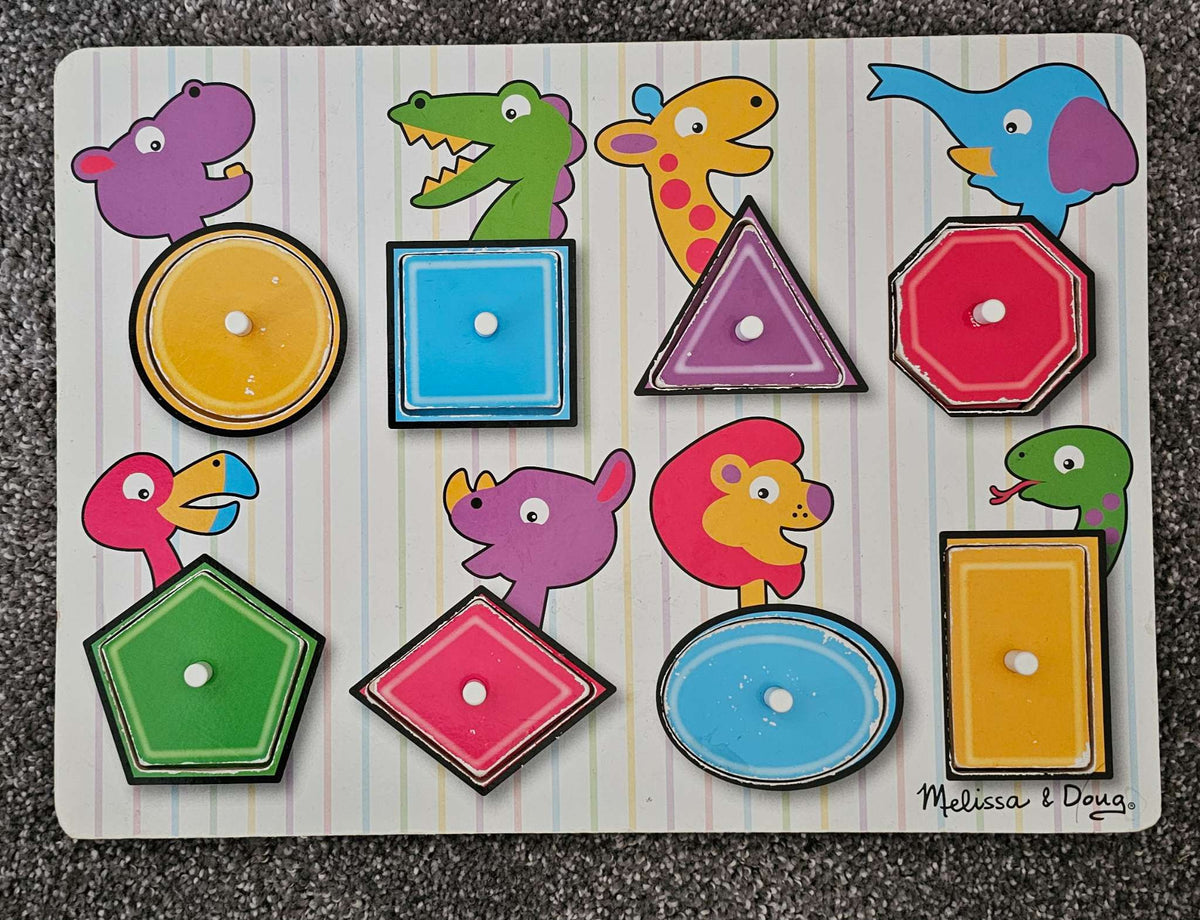 Melissa & Doug Colours and Shapes Wooden Puzzle