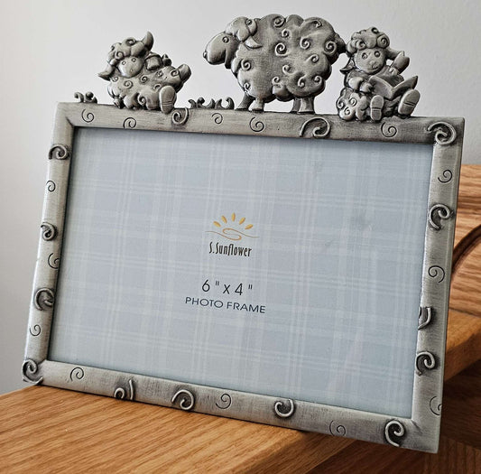 [NEW] S.Sunflower Baby Sheep Pewter Photo Frame