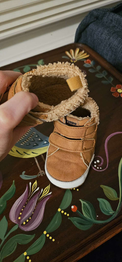 Insulated 6-12m baby booties casual shoes Unisex , Shoes 3 (Baby: 0-12 mth)