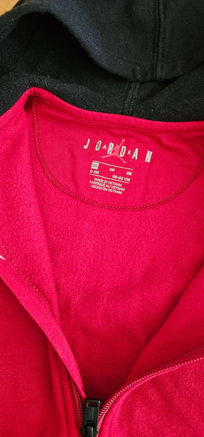 Baby Hooded Jordan LS Romper 0-3m Unisex, Kids 3 Month (0-3M)