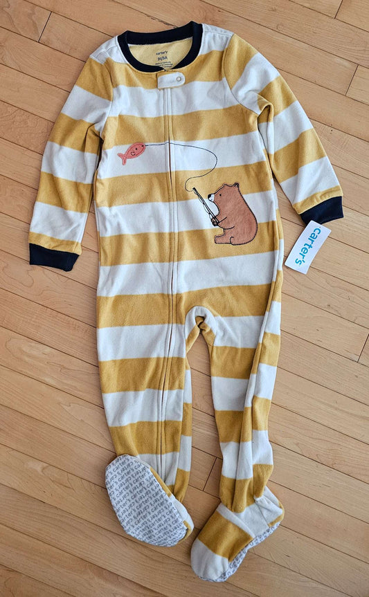 [NEW] Non-slip Fleece Footie Pajamas 3T Unisex, Kids 3T