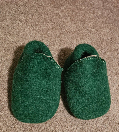 Wool Loafers size 3/4 (5") Locally Made Unisex, Shoes 3.5 (Baby: 0-12 mth)