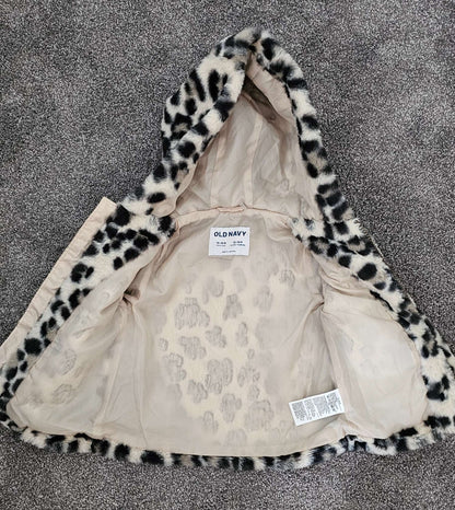 Faux-fur Leopard Print Zip-Up Jacket 12-18m NWOT, Kids 18 Month (12-18M)