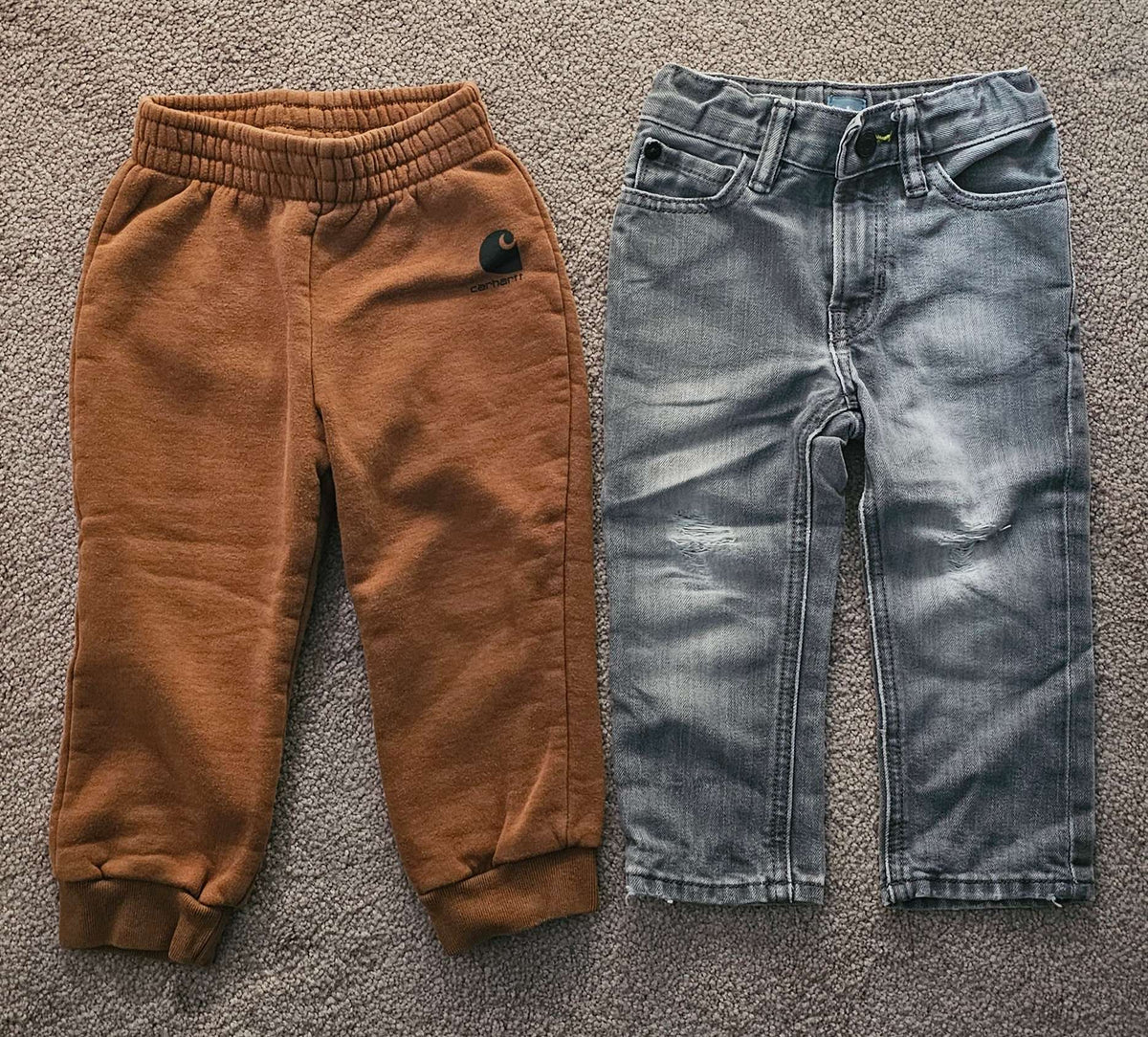 Bundle of Boys carhartt sweatpants and jeans 18-24m, Kids 24 Month (18-24M)