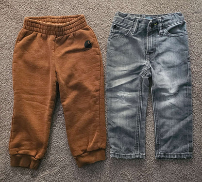 Bundle of Boys carhartt sweatpants and jeans 18-24m, Kids 24 Month (18-24M)