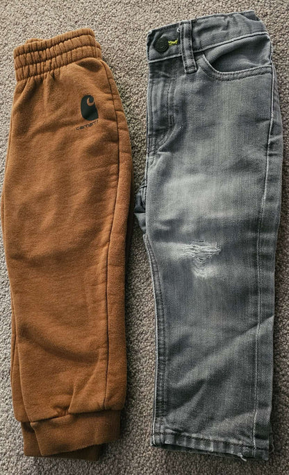 Bundle of Boys carhartt sweatpants and jeans 18-24m, Kids 24 Month (18-24M)