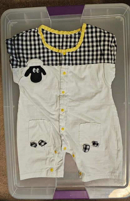 Cotton Sheep One-Piece Romper 6-12m Unisex, Kids 9 Month (6-9M)