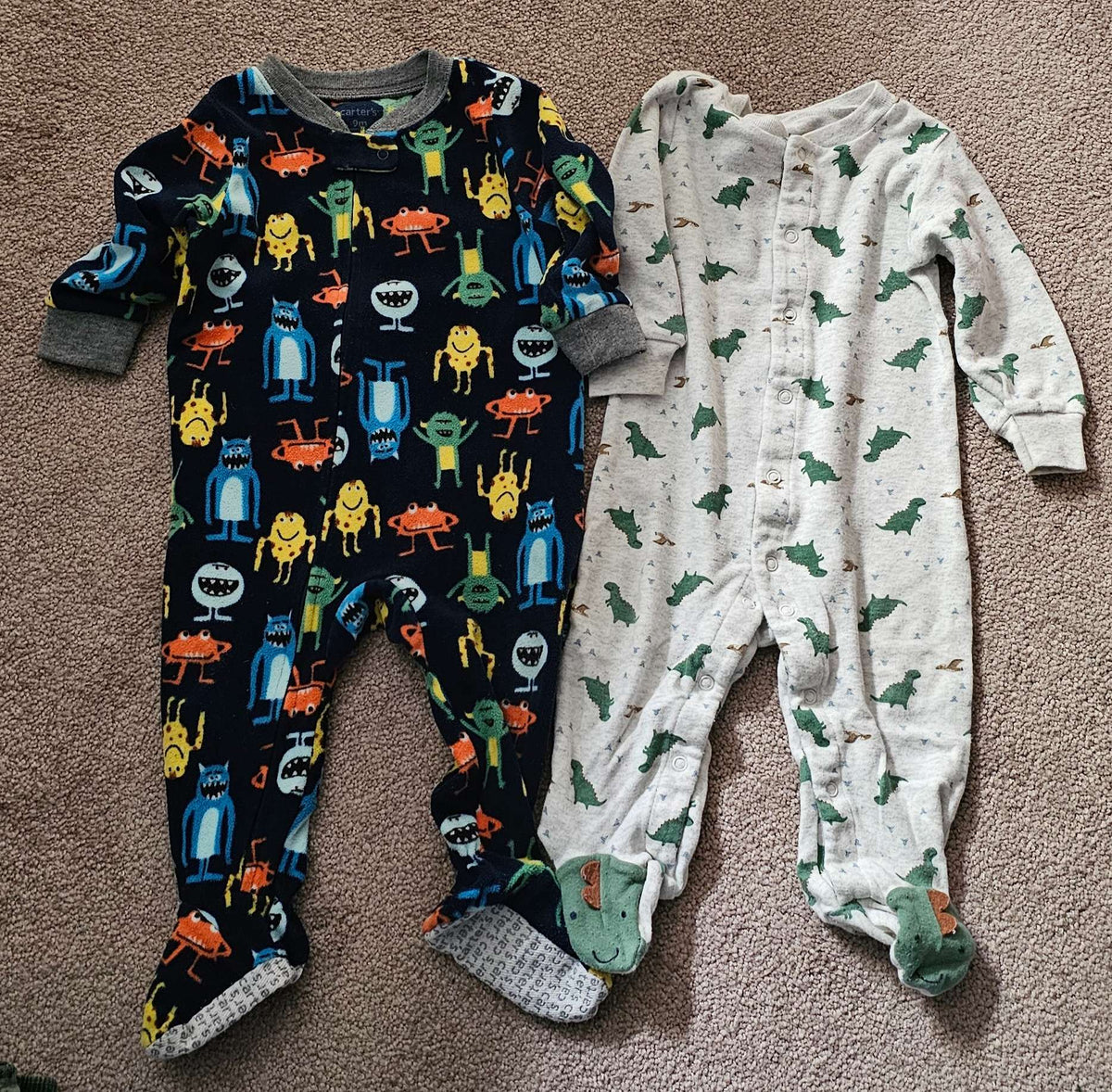 Carter's Baby boy 6-9m / 9m Sleeper Bundle, Kids 9 Month (6-9M)