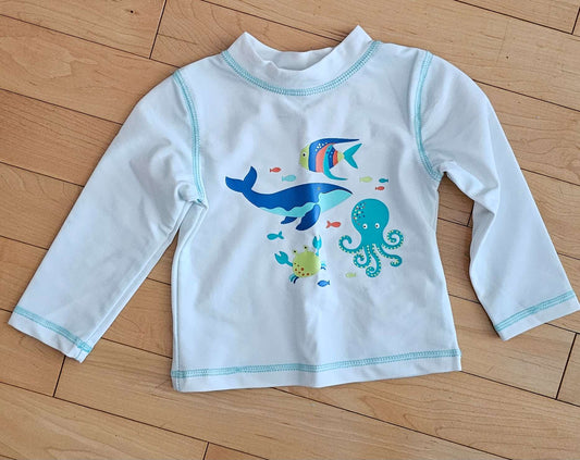 Little Me Rashguard 6m, Kids 6 Month (3-6M)