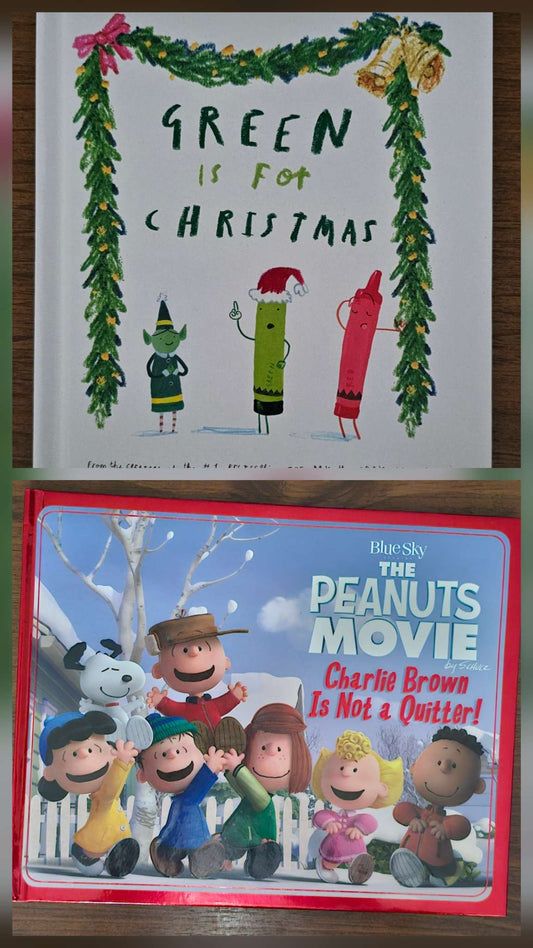 Bundle of Christmas Books - Charlie Brown and Crayons