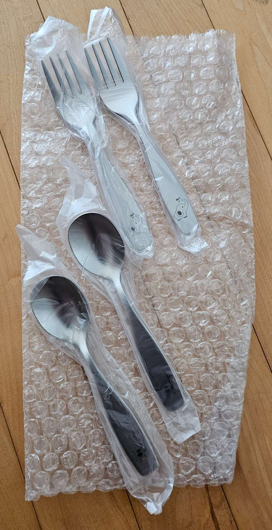 [NEW] Double set of stainless steel utensils