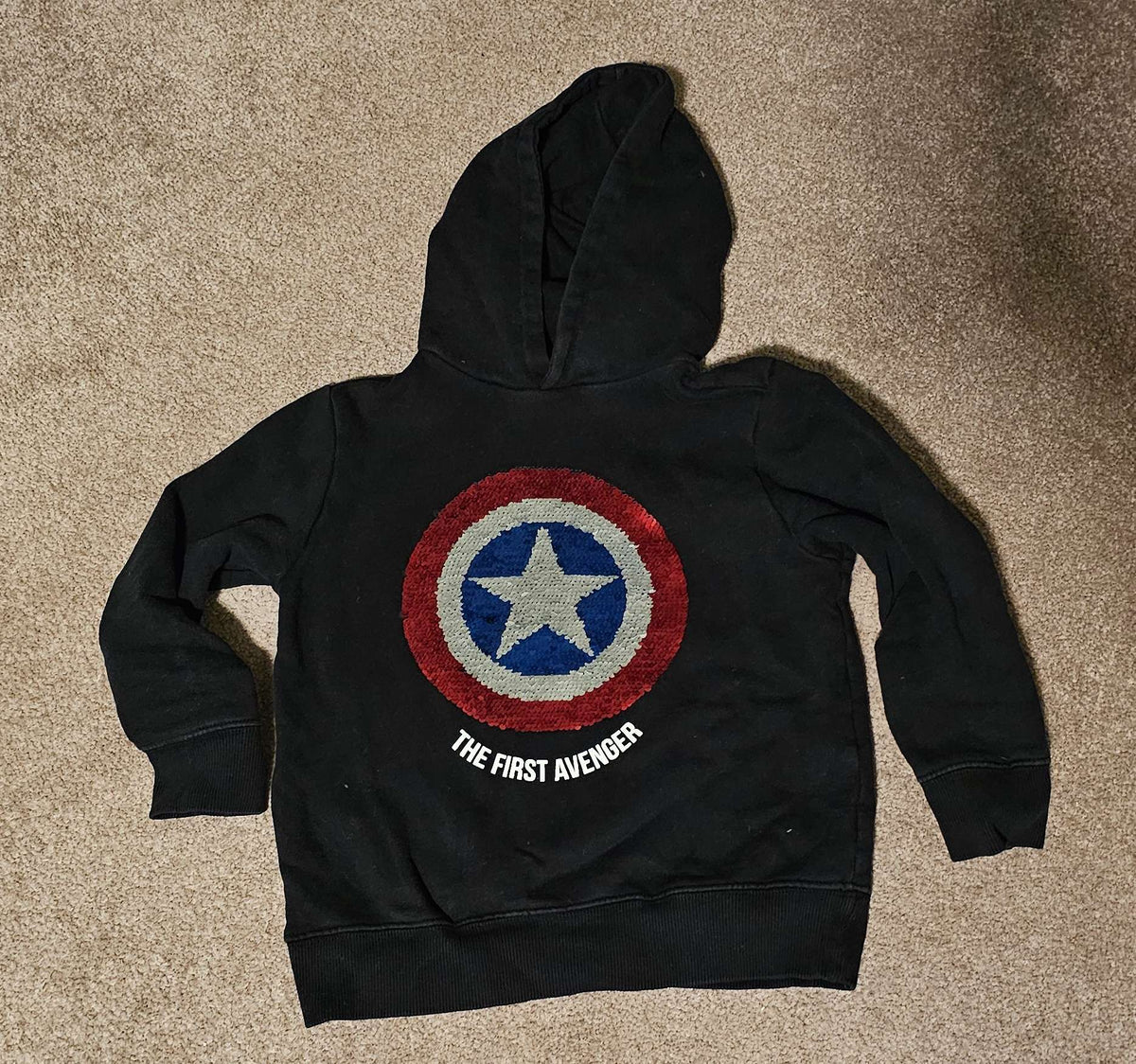 The First Avenger Hoodie Boys size 7, Kids 7