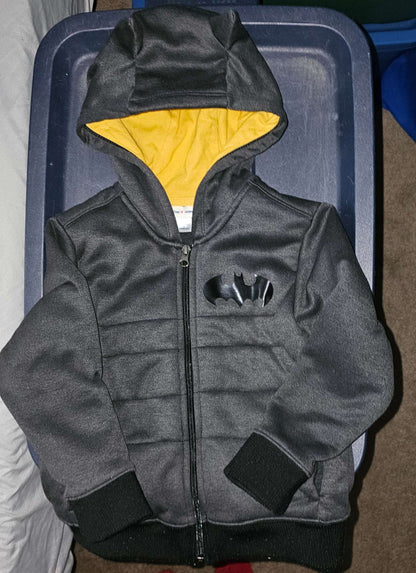 Batman Zip front Hoodie thick and warm size 5, Kids 5/5T