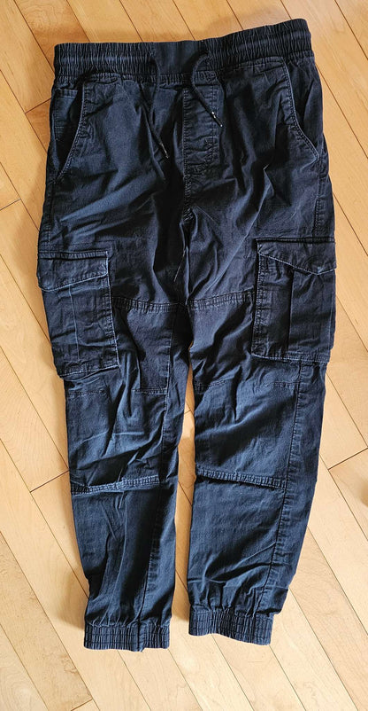 Black Cargo Style Joggers size 10, Kids 10