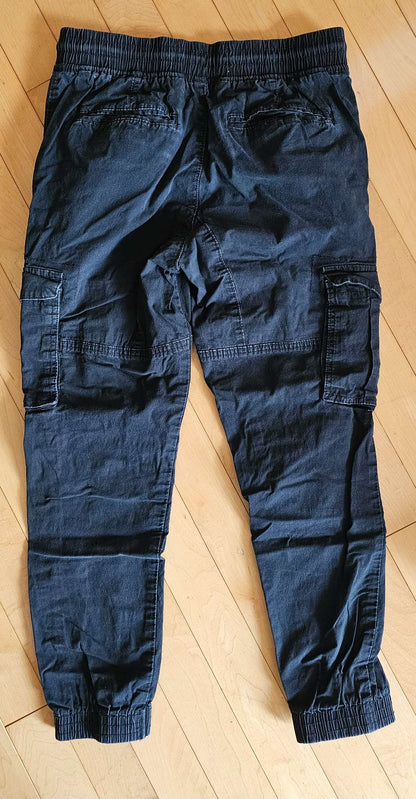 Black Cargo Style Joggers size 10, Kids 10
