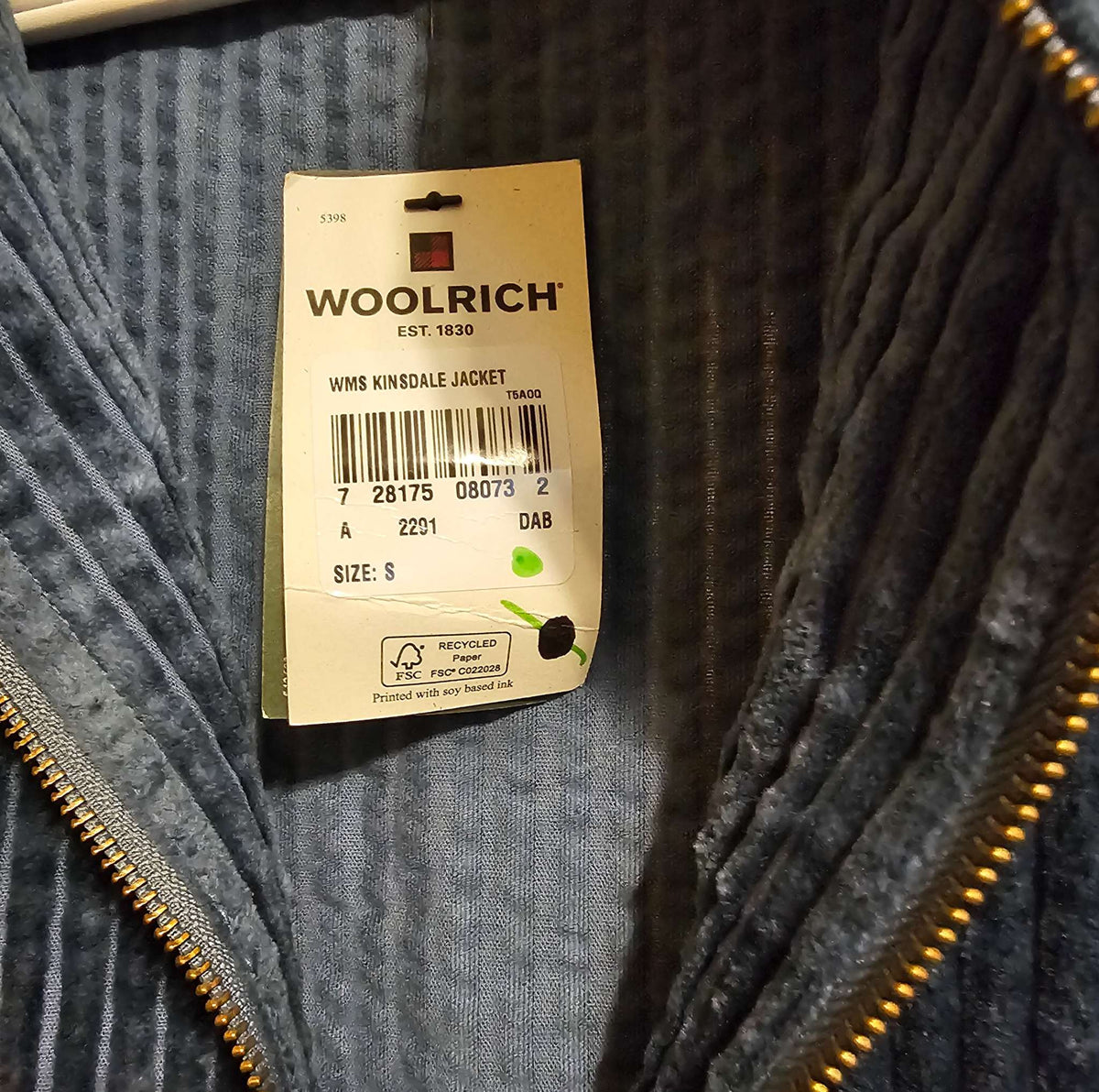 [NEW] Dusty Blue Corduroy Jacket Women's Small, Kids 16