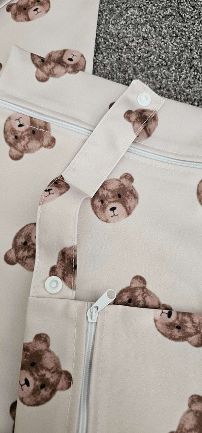[NEW] Set of 3 Wet and Dry Bags Teddy Print