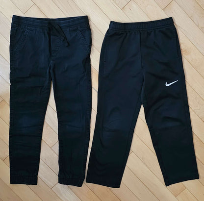 Bundle of Boys black Chinos + Dri-fit Joggers size 5-6yrs, Kids 6/6X