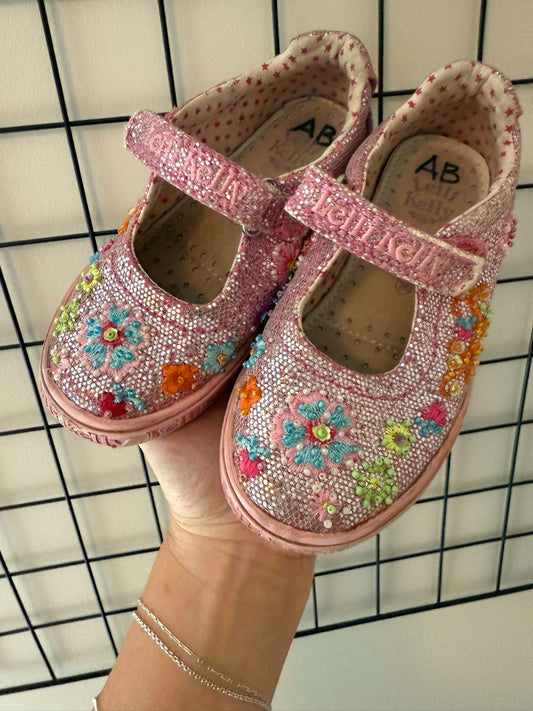 Lelli Kelly Pink Sparkle Shoes, Shoes 9 (Toddler:2-4yr)