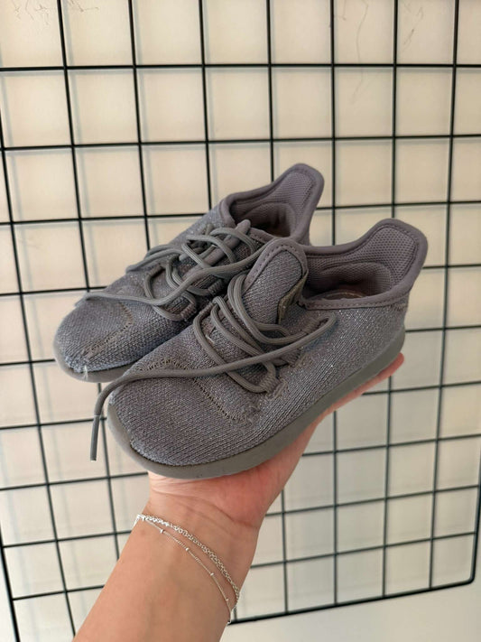 Gray Knit Sneakers, Shoes 8 (Toddler:2-4yr)