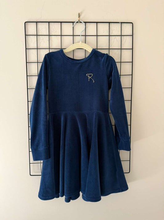 Rock Your Kid Navy Twirl Dress, Kids 6/6X (extra small)