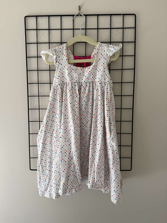 Omi Jo Heart Print Dress, Kids 6/6X (extra small)