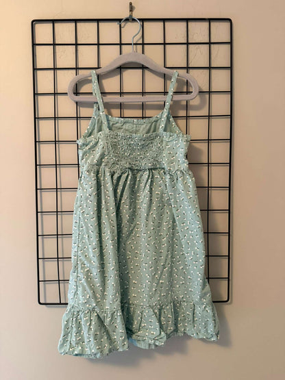 Blue Floral Dress, Kids 5/5T (extra small)