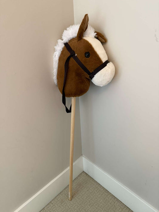 Plush Hobby Horse Stick Toy