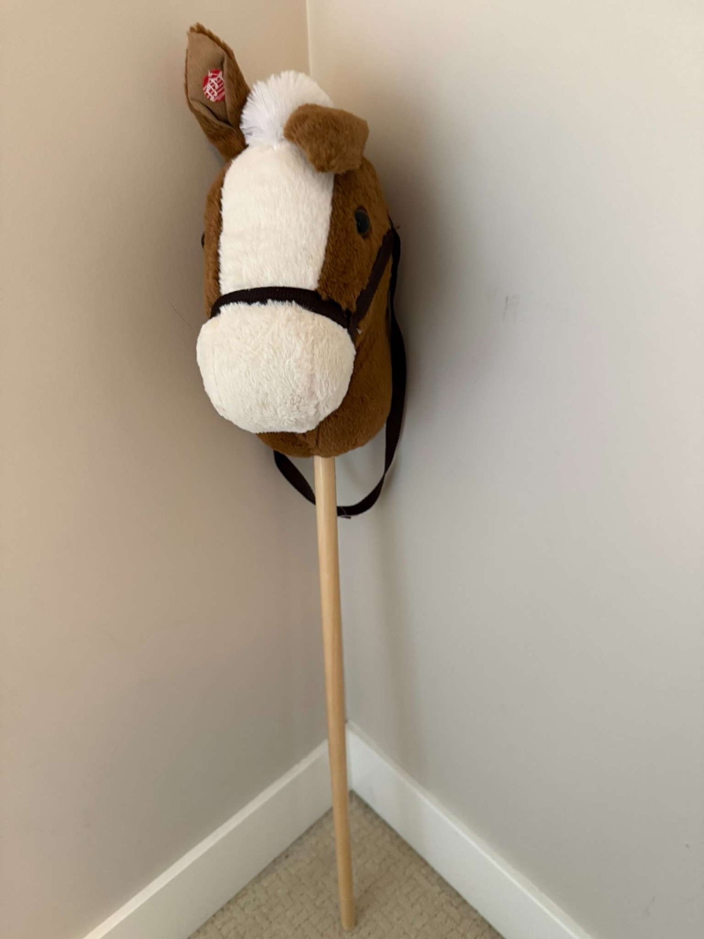Plush Hobby Horse Stick Toy