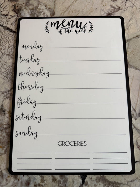Beyond Measure Meal Planning Board