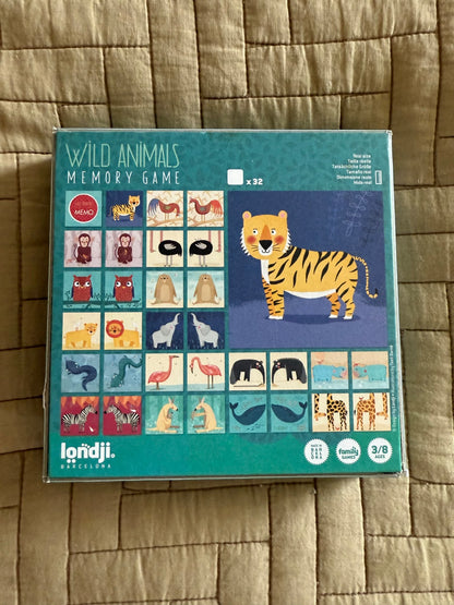 Wild Animals Memory Game