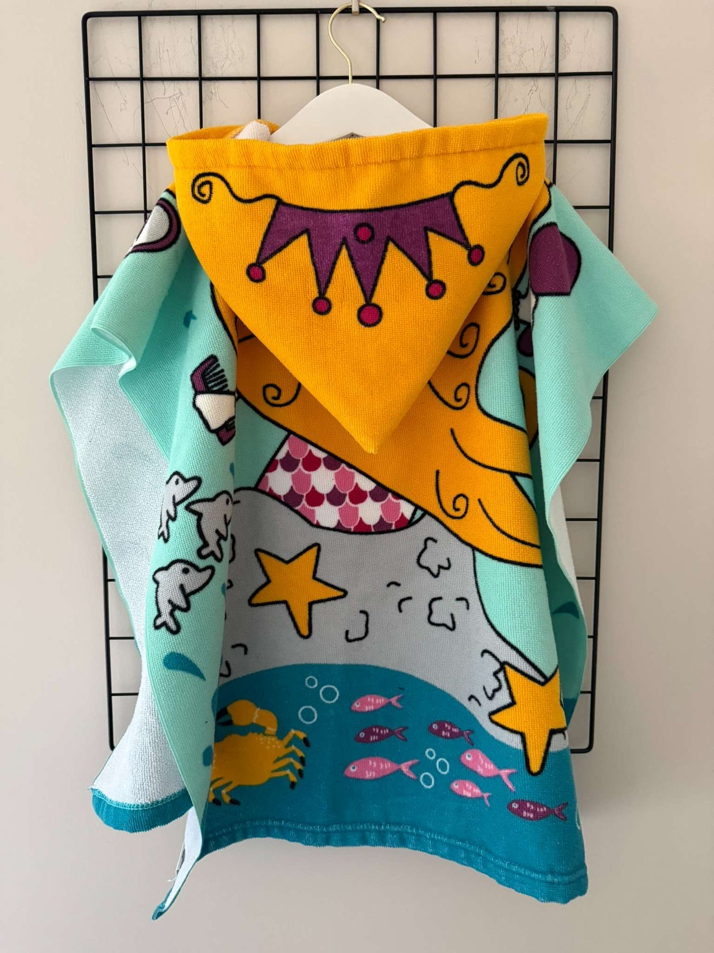 Mermaid Hooded Towel Poncho, Kids 2T