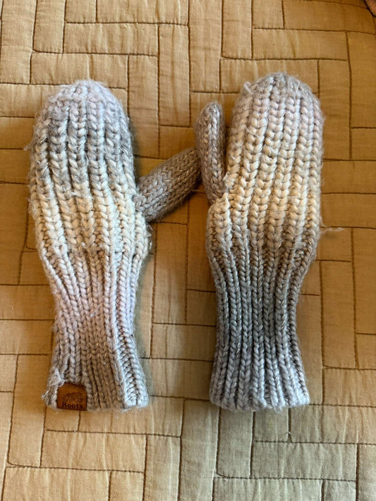 Roots Chunky Knit Toddler Mittens
