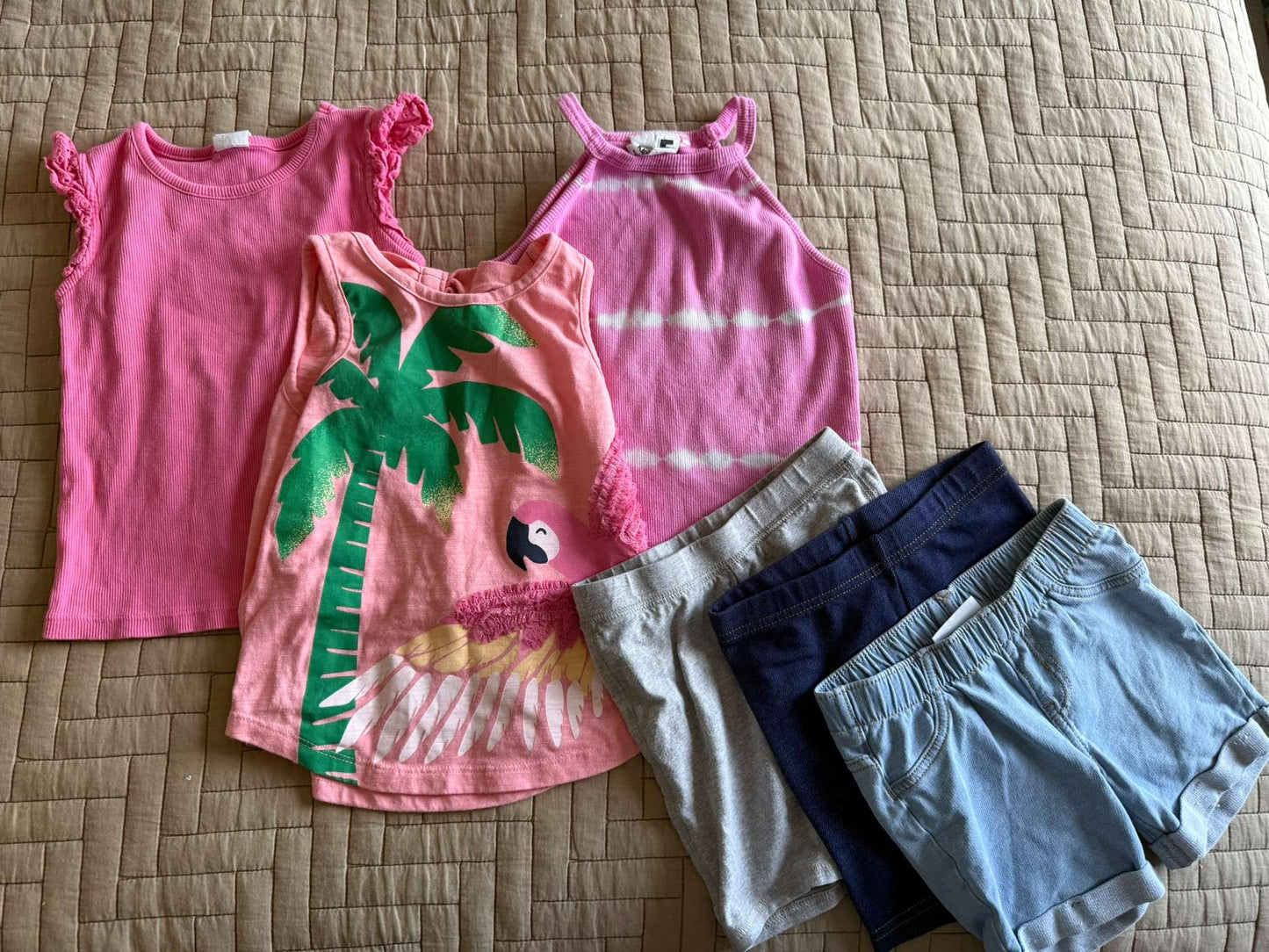 Girls Summer Pink Bundle , Kids 4/4T
