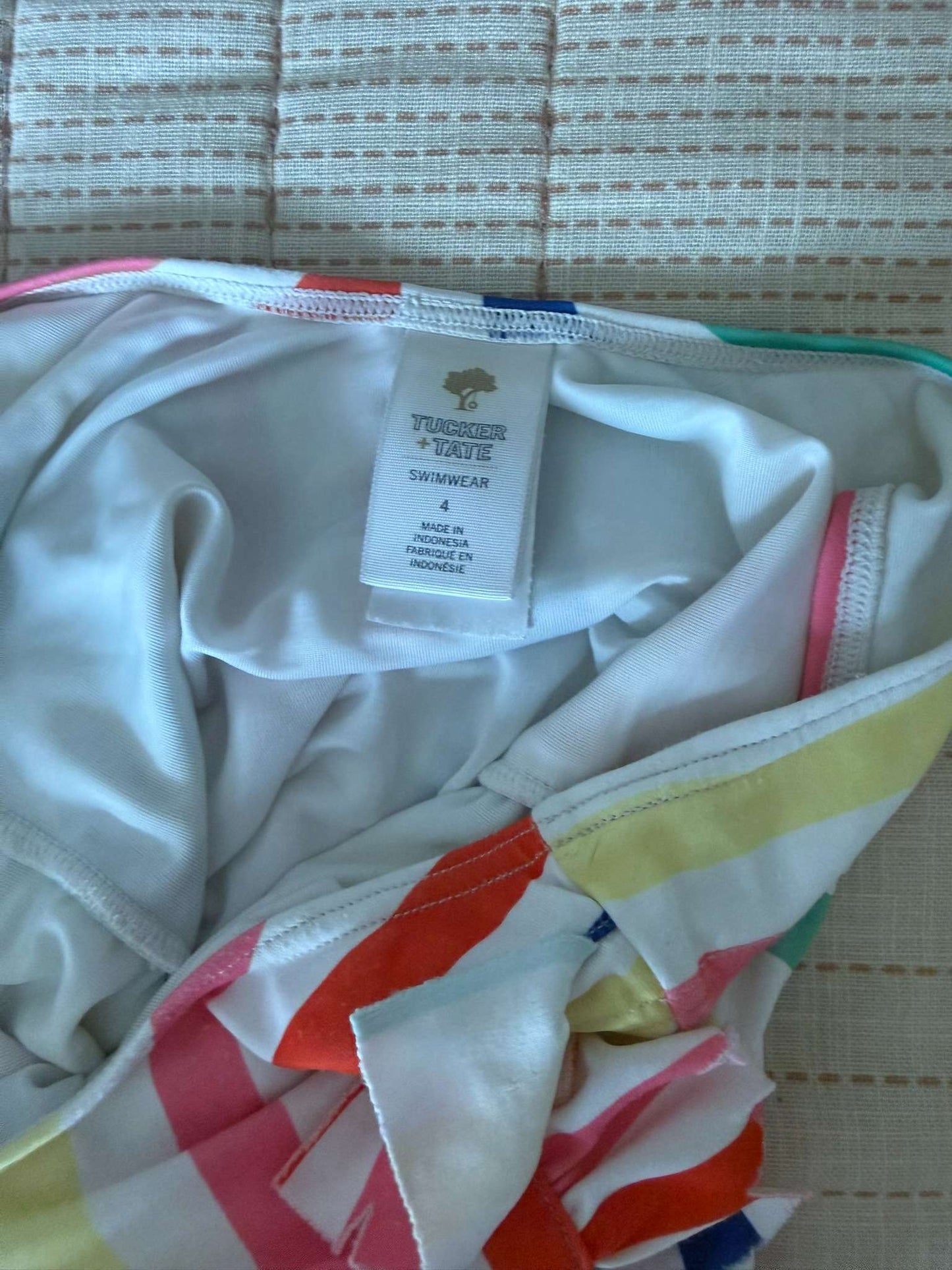 Tucker + Tate Multicolor Striped Swimsuit, Kids 4/4T