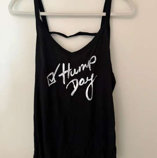 Lorna Jane Black 'Hump Day' Tank Top, Maternity L (12-14)