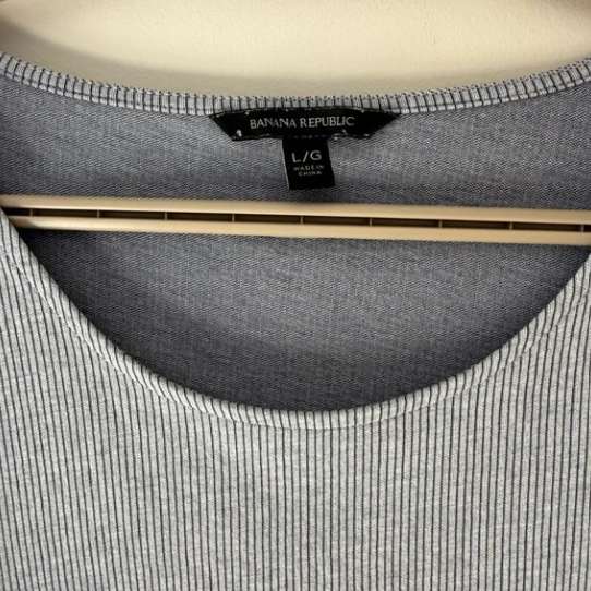 Banana Republic Stripe Tie-Front Top, Maternity L (12-14)