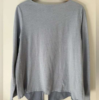 Banana Republic Stripe Tie-Front Top, Maternity L (12-14)