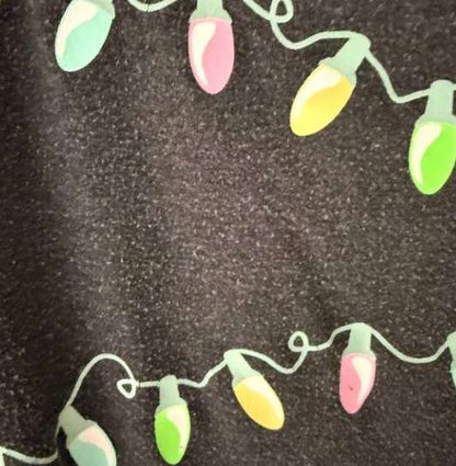 Wildfox Glow-in-the-Dark Christmas Lights Sweatshirt, Maternity M (8-10)