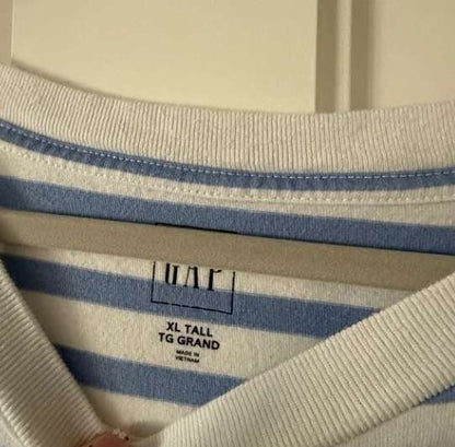 GAP Blue and White Striped Pocket Tee Dress 100% Cotton, Maternity XL (16-18)