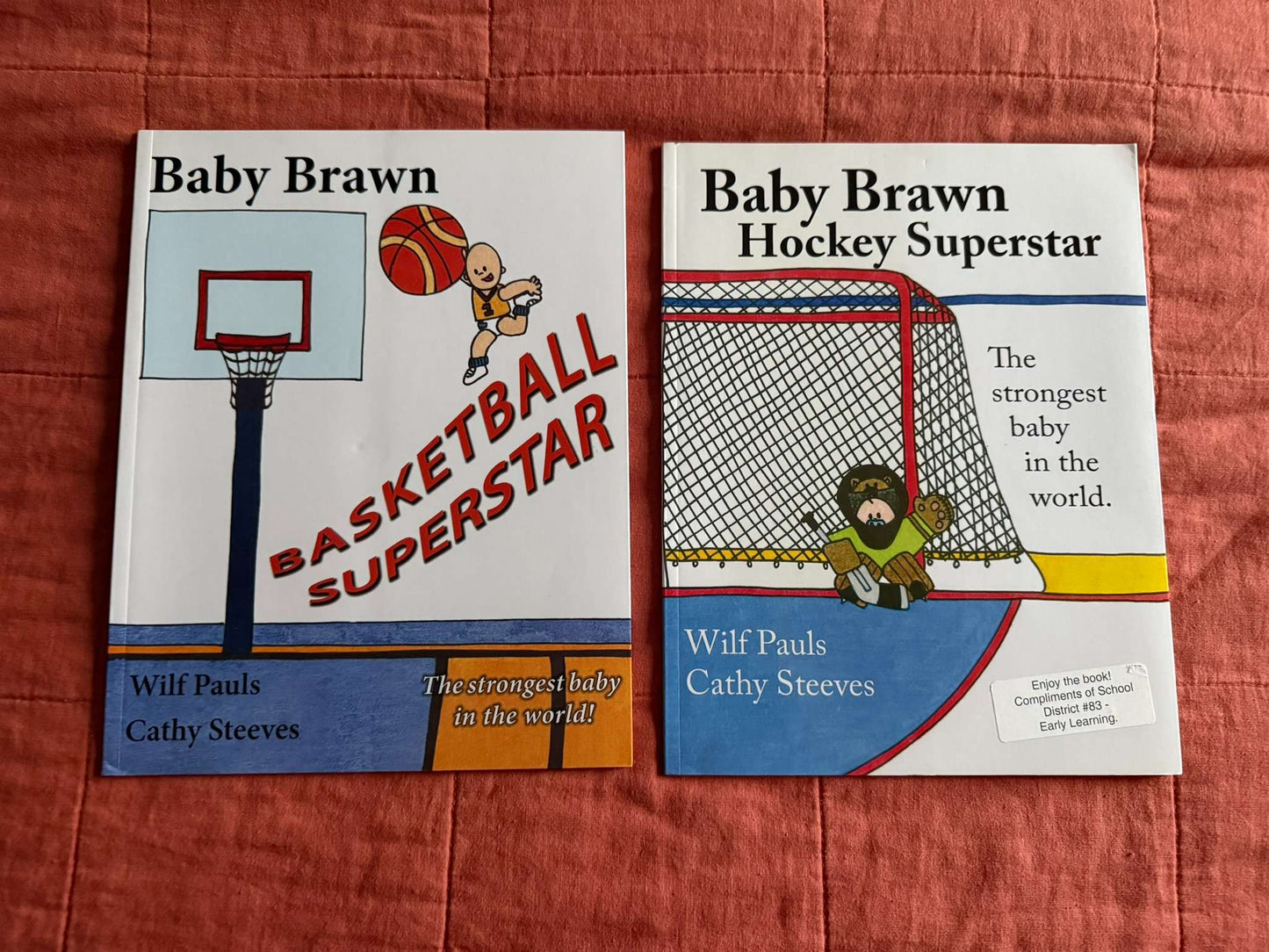 Baby Brawn Hockey & Basketball Superstar - 2 Book Set