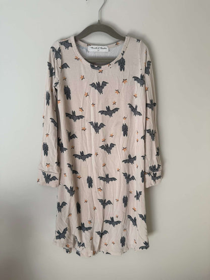 Bambi & Birdie Bat Print Sleep Dress - Size 6/7, Kids 6/6X