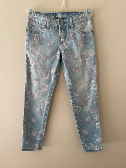 GapKids Floral Skinny Jeans, Size 6, Kids 6/6X