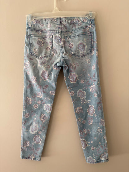 GapKids Floral Skinny Jeans, Size 6, Kids 6/6X