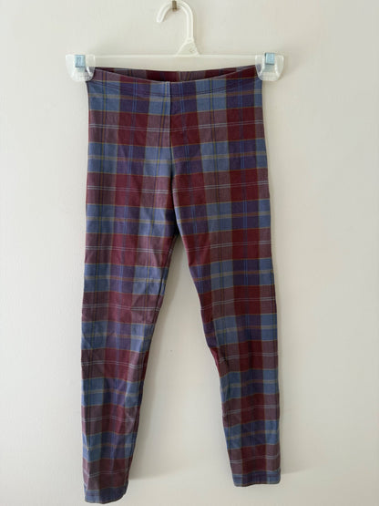 Tea Collection Plaid Leggings, Size 7, Kids 7