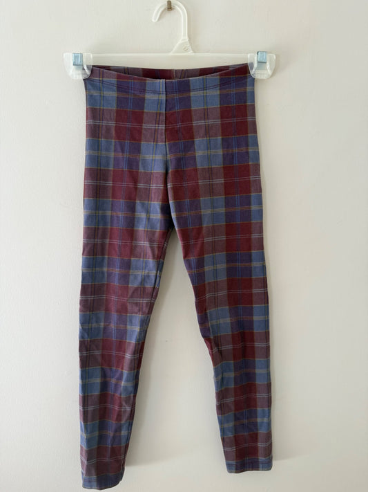Tea Collection Plaid Leggings, Size 7, Kids 7