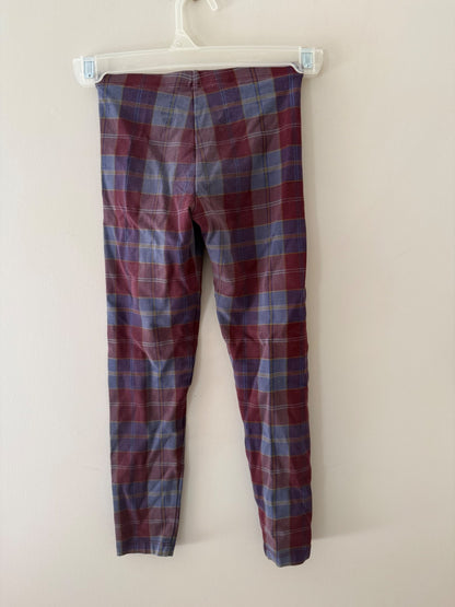Tea Collection Plaid Leggings, Size 7, Kids 7