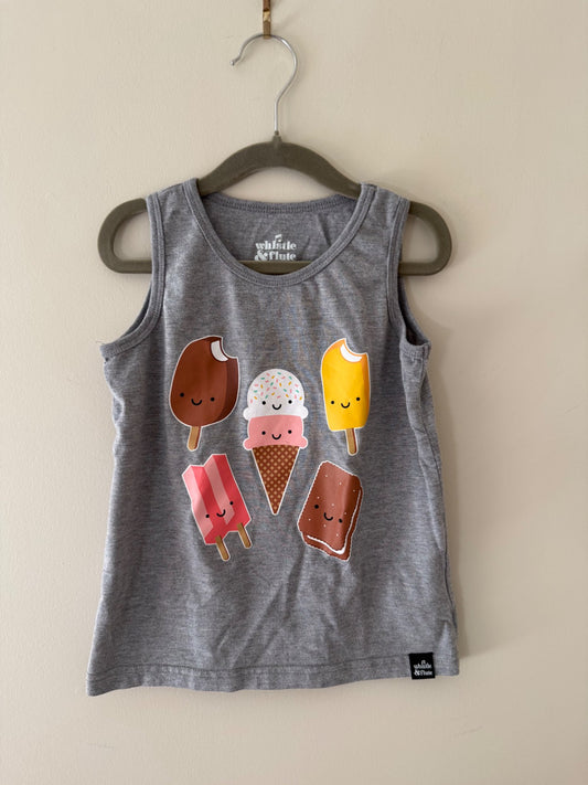Whistle & Flute Ice Cream Tank Top, 5-6 Years, Kids 5/5T